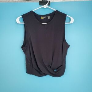 Zelle Size Small Cropped Black Tank Top